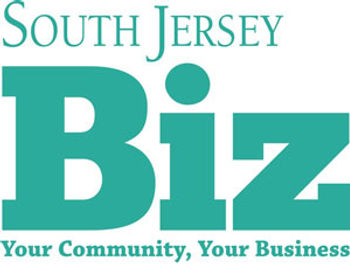 Logo for South Jersey Biz magazine with the tagline 'Your Community, Your Business.