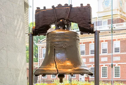 The Liberty Bell, in Philadelphia, Pennsylvania, is a major attraction in Ironpeak’s Mid-Atlantic Region.