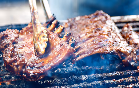 The South Central Region is known for its food, from Kansas City to Texas, barbecue ribs on the grill are a favorite.