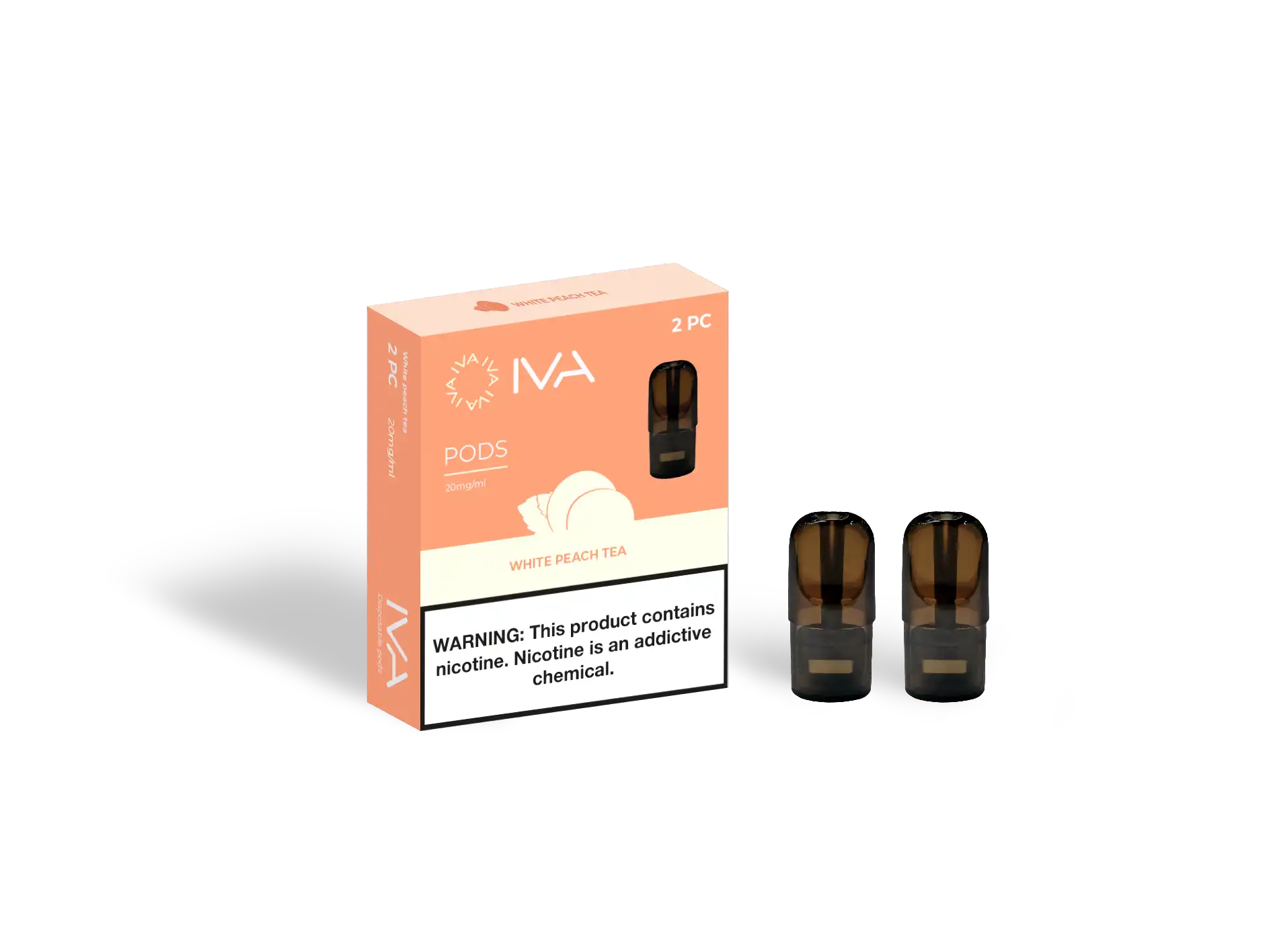 IVA Rechargeable White peach tea