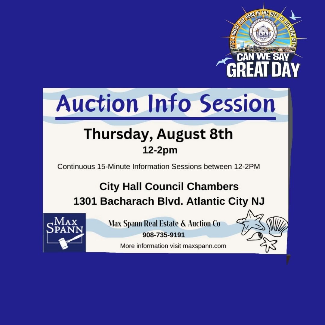 Atlantic City Hosts Public Property Auction with 32 Properties Available