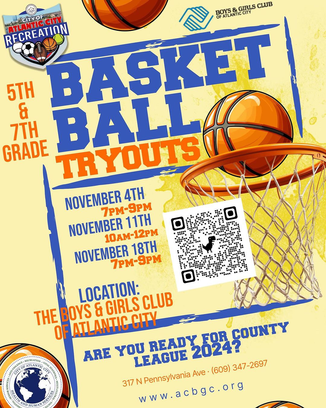 5th & 7th Grade Basketball Tryouts