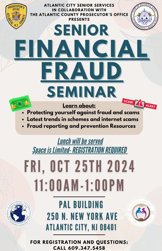 Atlantic City Seniors Educated on Financial Fraud at Informative Seminar