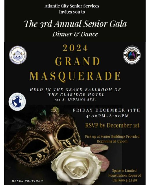 Atlantic City Seniors Enjoyed a Grand Masquerade at the Third Annual Senior Gala