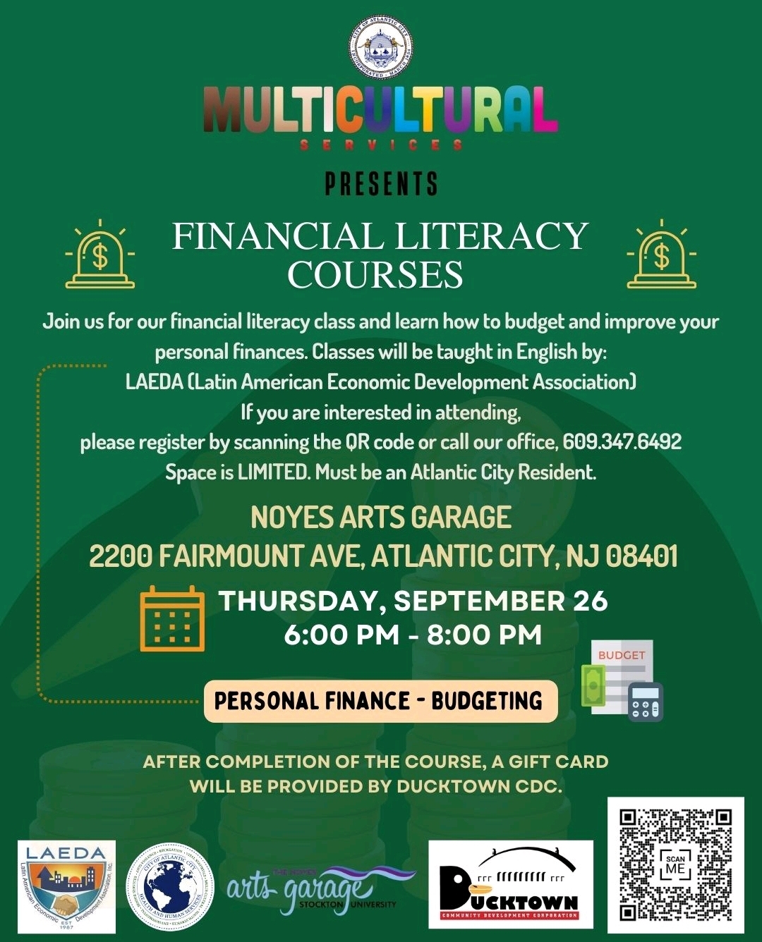 Financial Class on Budgeting and Personal Finance Management Held in Atlantic City