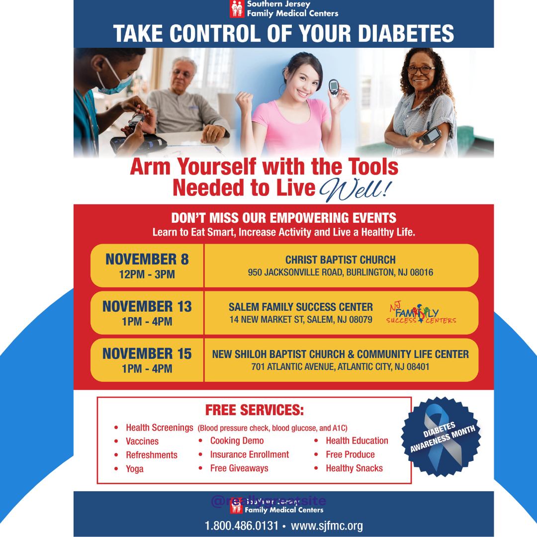Southern Jersey Family Medical Centers Hosted Diabetes Awareness Month Events