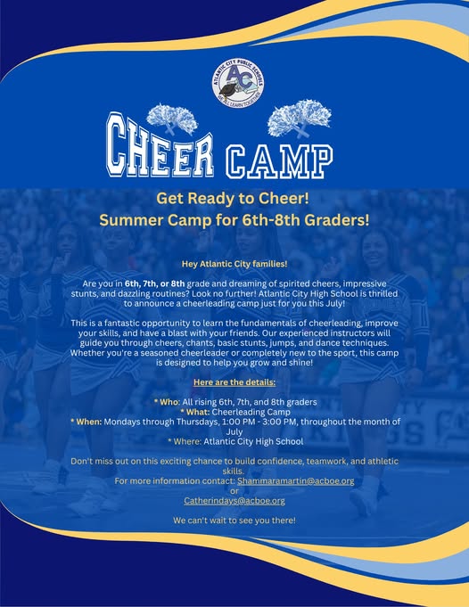 Cheer Camp in Atlantic City: A Summer of Spirit and Skills for Middle Schoolers