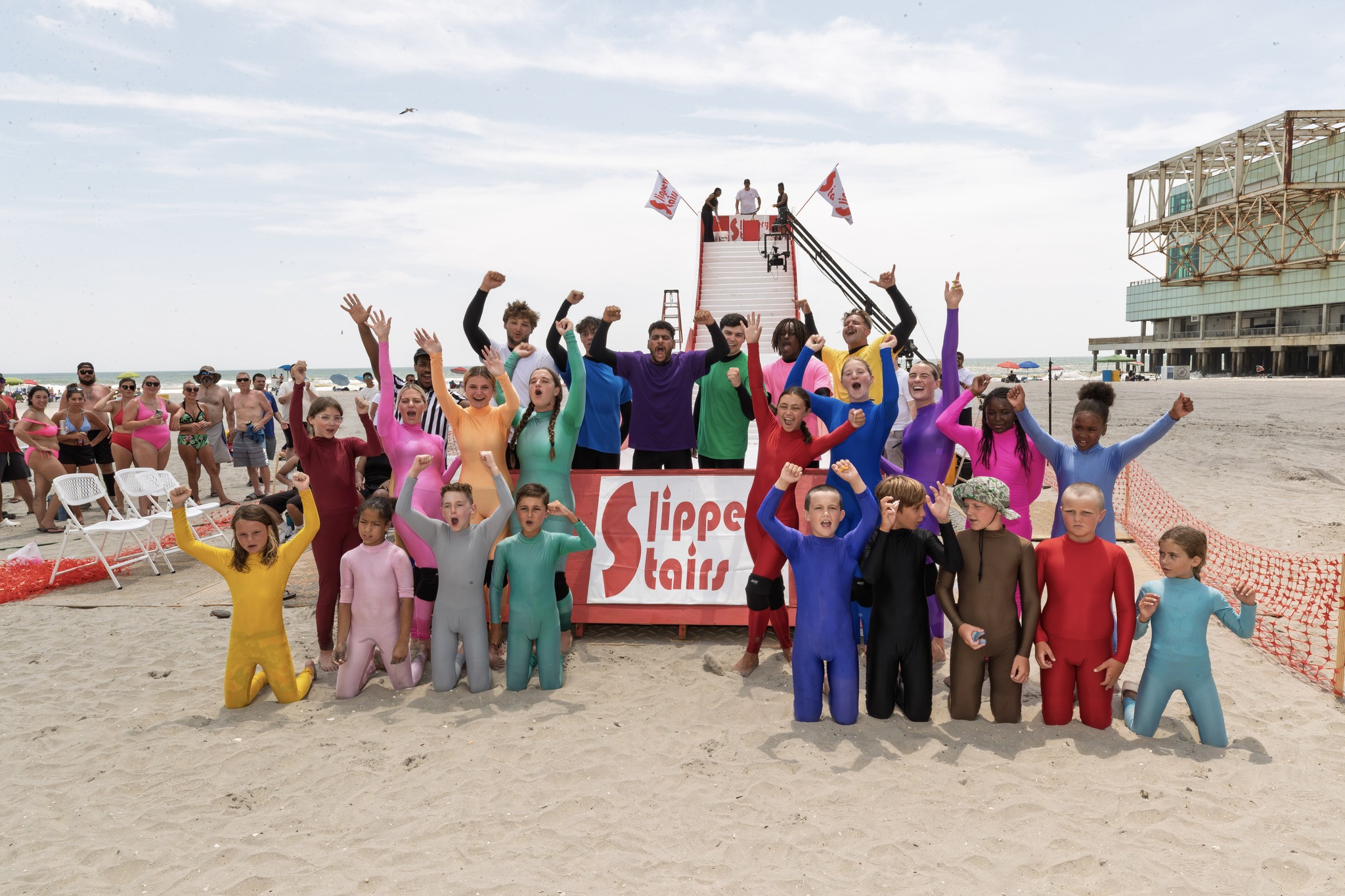 Slippery Stairs Brought Wild Fun to Atlantic City's Beach During Soar & Shore Festival