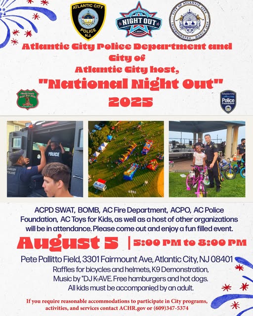 Atlantic City Brought Families Together for National Night Out 2025