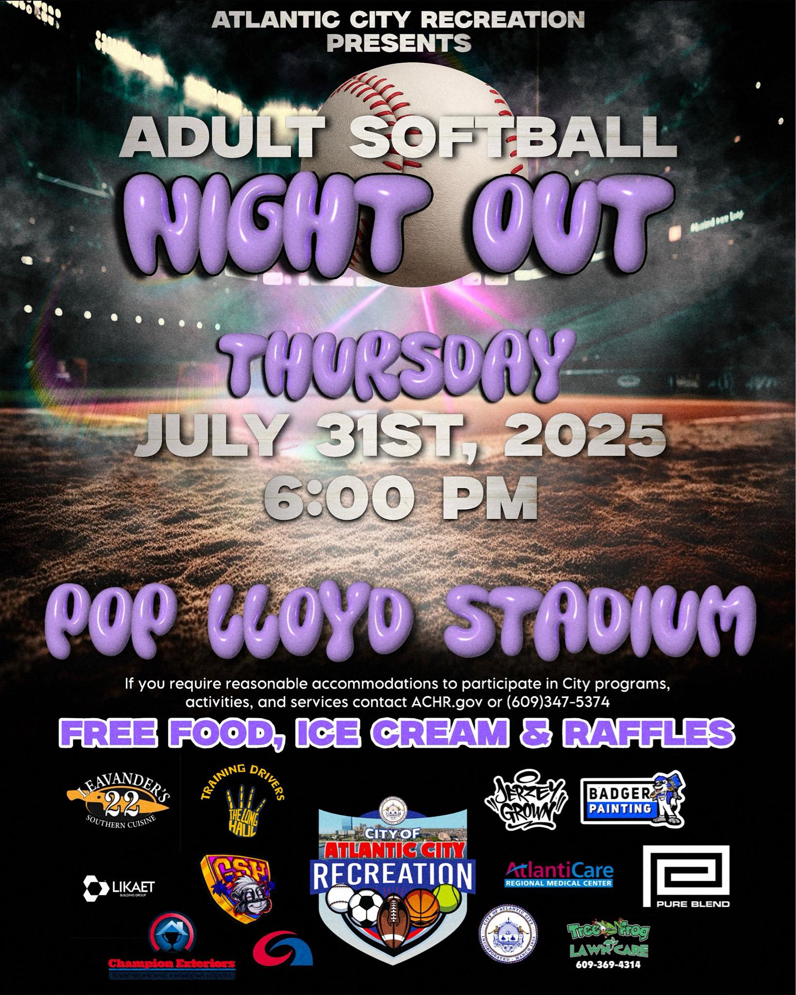 Community Under the Lights: Adult Softball Night Out at Pop Lloyd