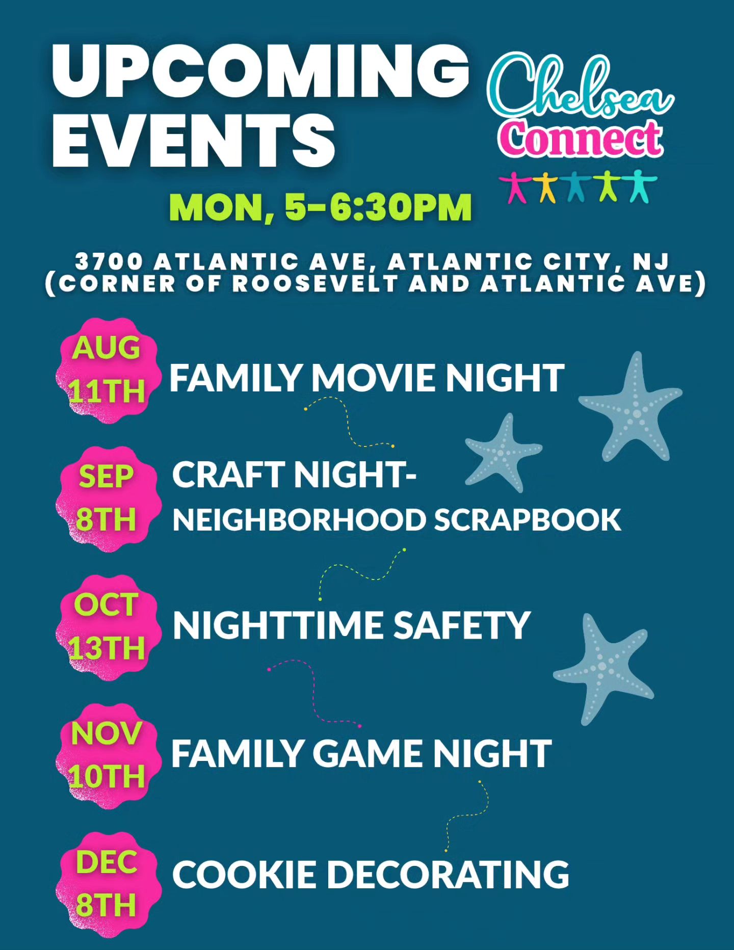 Chelsea Connect Hosts Monthly Family Nights in Atlantic City