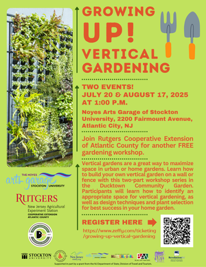 Grow Up, Not Out: Free Vertical Gardening Workshop at the Noyes Arts Garage