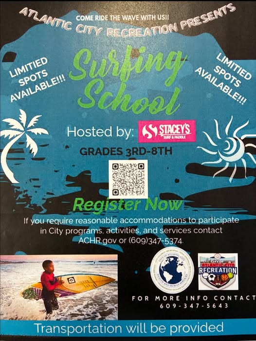  Atlantic City Recreation Hosted Surfing School for Local Youth