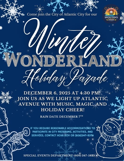 Atlantic City to Host 2025 Winter Wonderland Holiday Parade