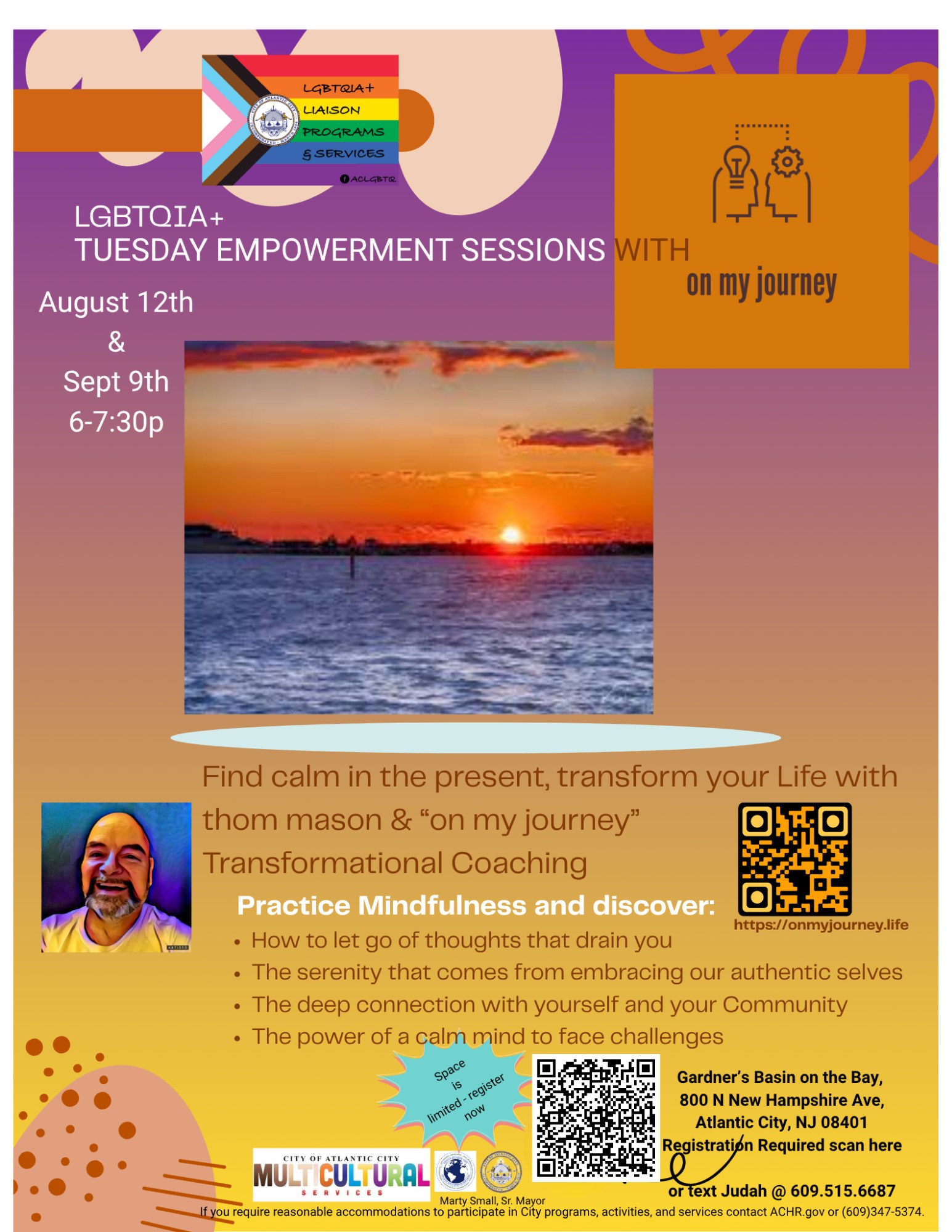 LGBTQIA+ Empowerment Sessions Return to Gardner’s Basin