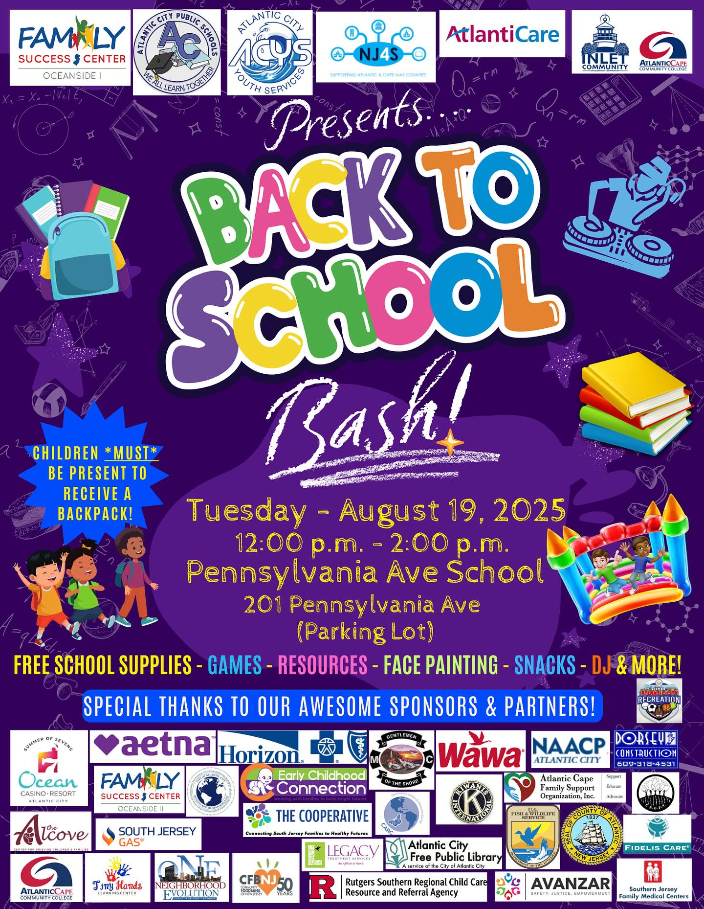 Atlantic City’s Back to School Bash Brings Supplies, Fun, and Community Spirit