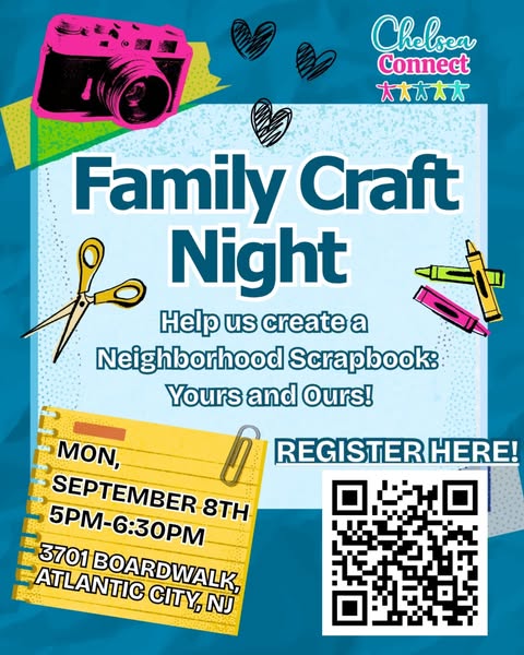 Families Invited to Craft Night with Chelsea Connect in Atlantic City