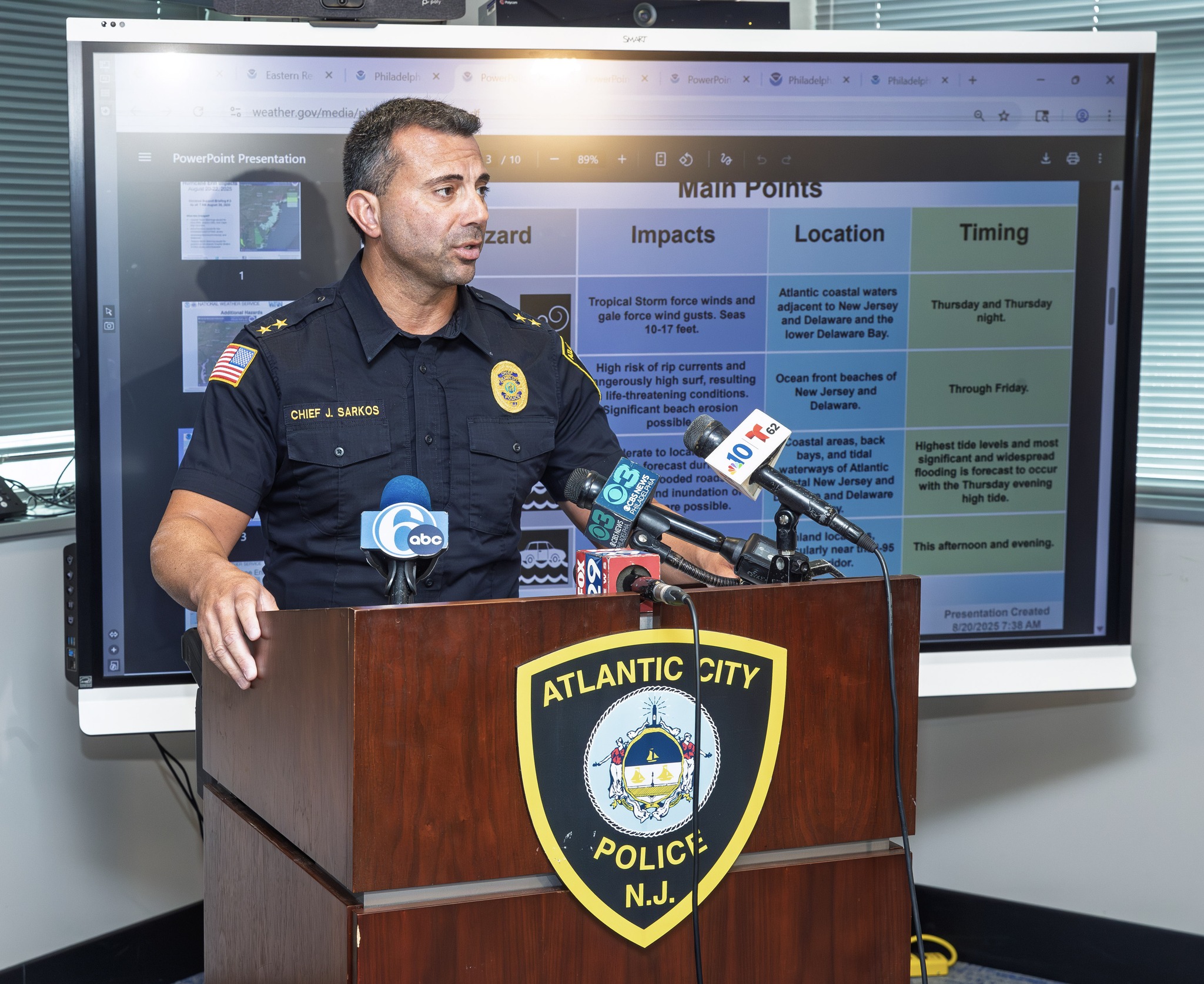 Atlantic City Issued Flood Warnings and Beach Restrictions Amid Hurricane Erin