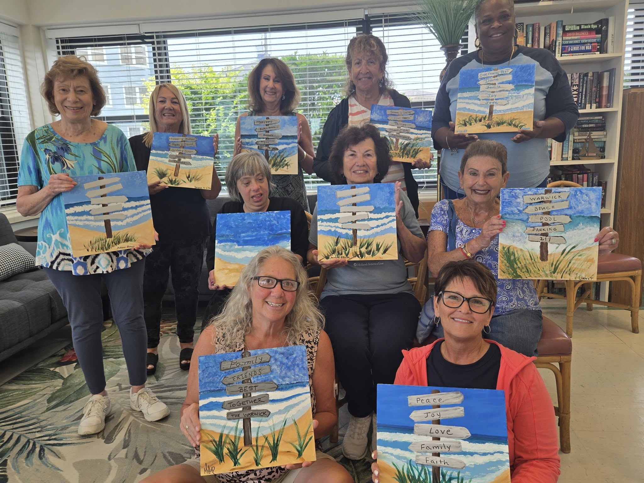 Atlantic City Senior Services Hosted Creative Paint Party at Warwick Condominiums