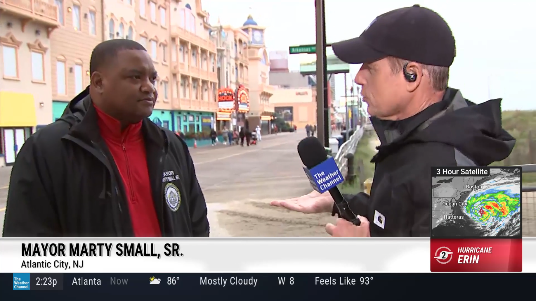 Mayor Marty Small Speaks with The Weather Channel on Atlantic City’s Storm Preparedness