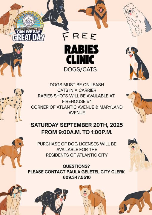 Atlantic City Hosts Free Rabies Clinic for Pets