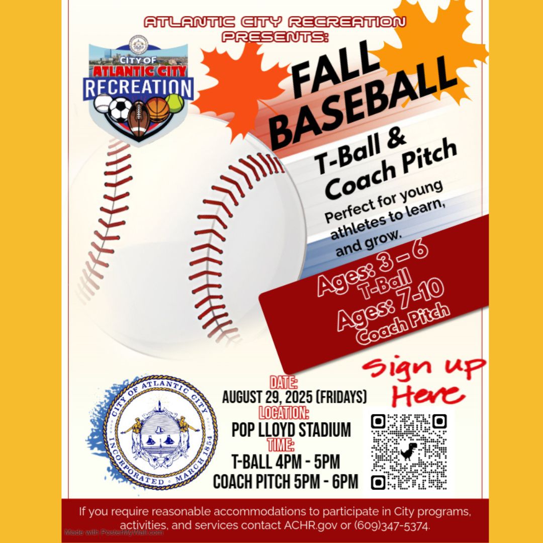 Fall Baseball Returns: T-Ball and Coach Pitch at Pop Lloyd Stadium