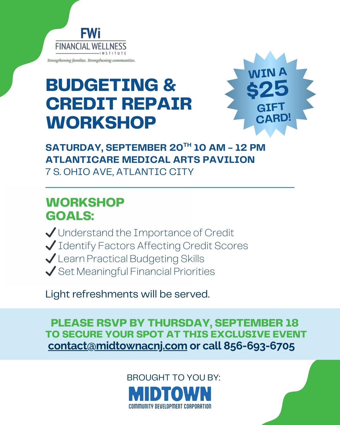 Learn Smart Money Skills at the Budgeting & Credit Repair Workshop