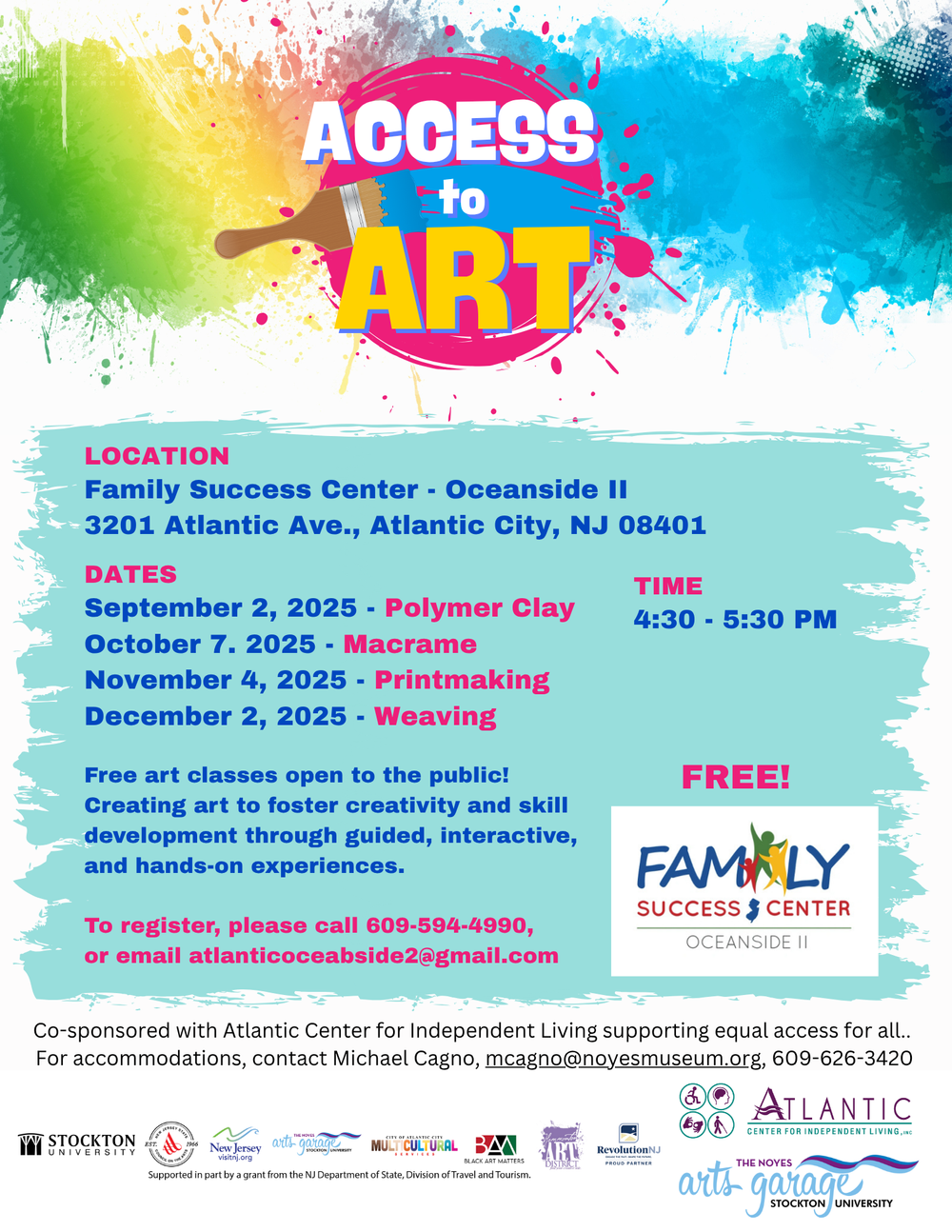 Access to Art: Free Community Art Classes at Oceanside II Family Success Center