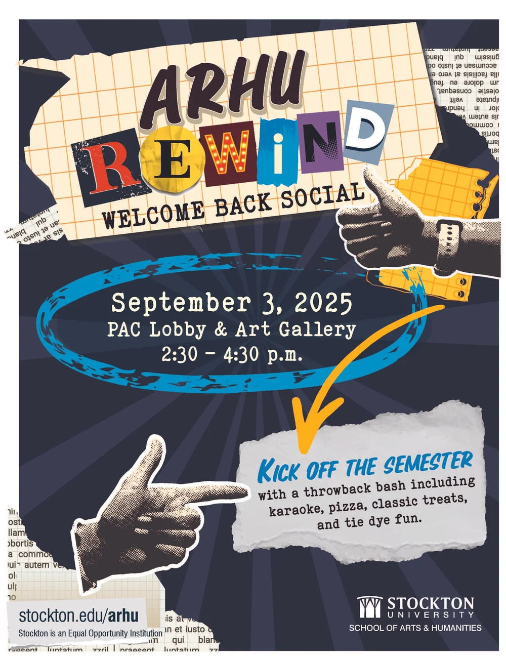 Stockton ARHU Hosts Welcome Back Social with Food, Fun, and Tie-Dye