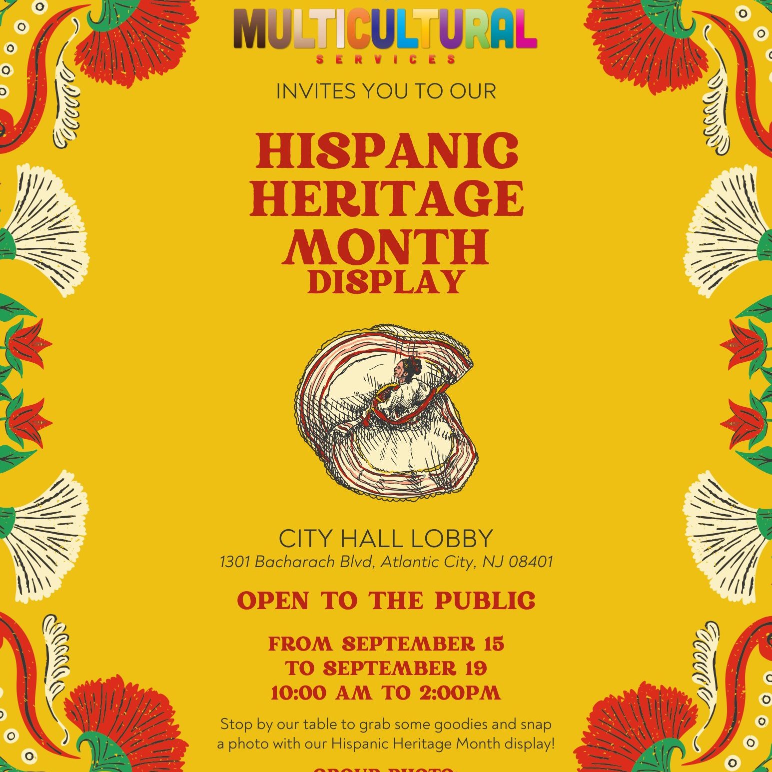 Atlantic City Celebrates Hispanic Heritage Month with City Hall Display