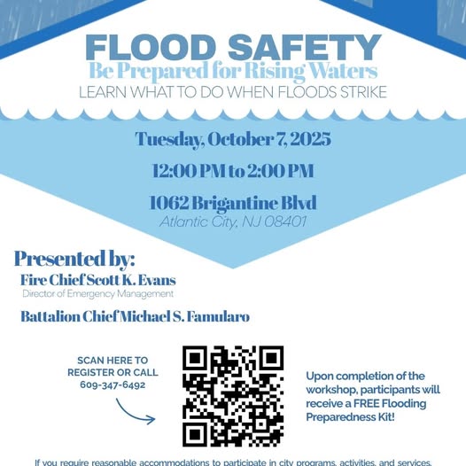 Atlantic City Fire Department Hosted Flood Safety Workshop