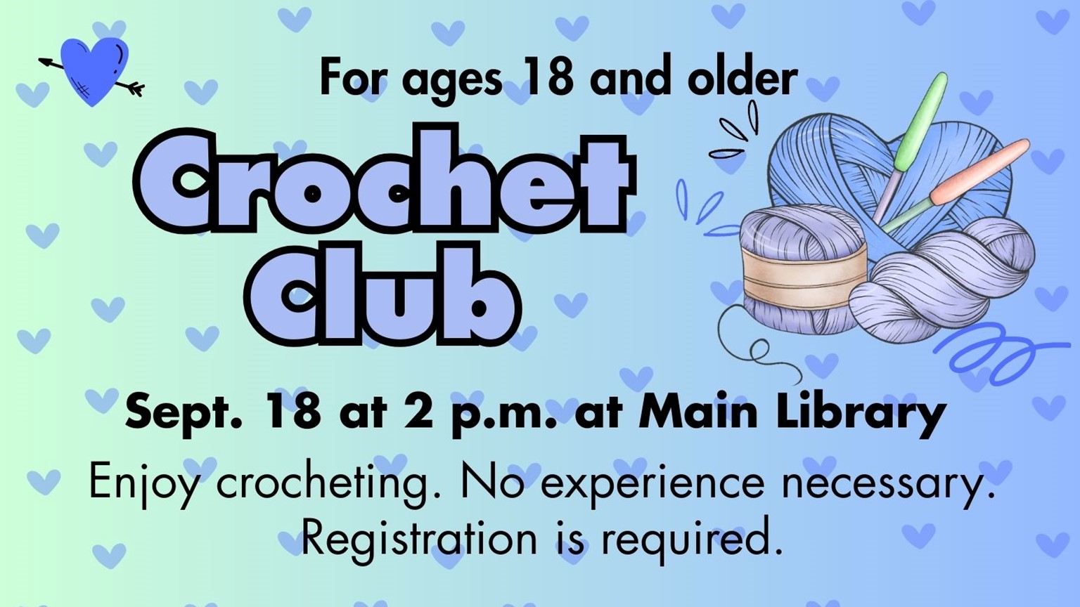 Atlantic City Free Public Library Launched Crochet Club