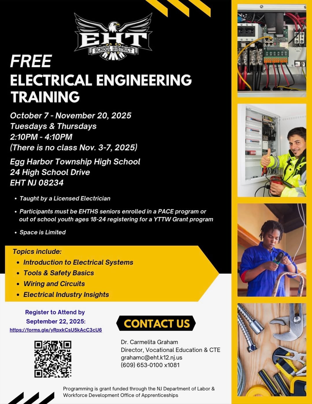 Free Electrical Engineering Training  at Egg Harbor Township High School
