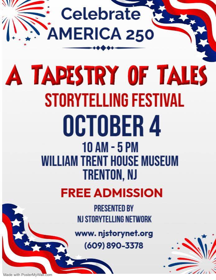 Celebrate America 250 with A Tapestry of Tales Storytelling Festival in Trenton