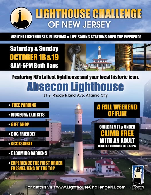 Absecon Lighthouse Welcomes Visitors for the Lighthouse Challenge of NJ