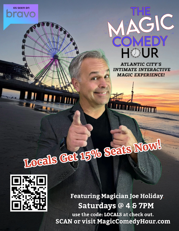 Atlantic City’s only family-friendly magic experience this and every Saturday