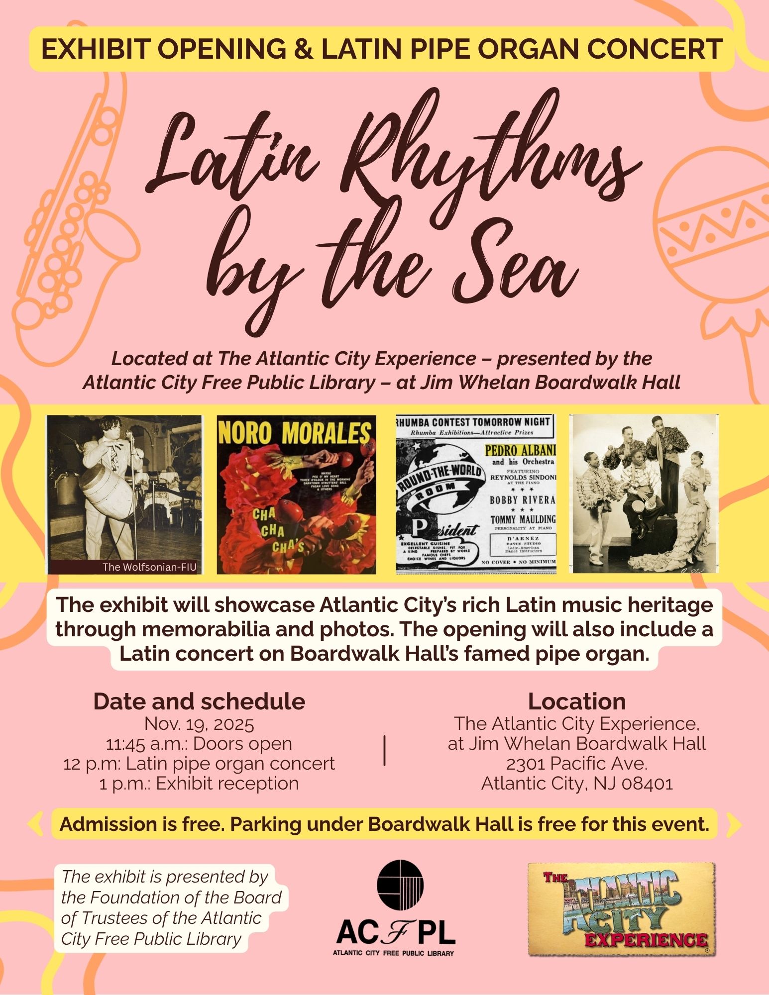 Atlantic City Free Public Library to Celebrate Latin Music Heritage with “Latin Rhythms by the Sea”
