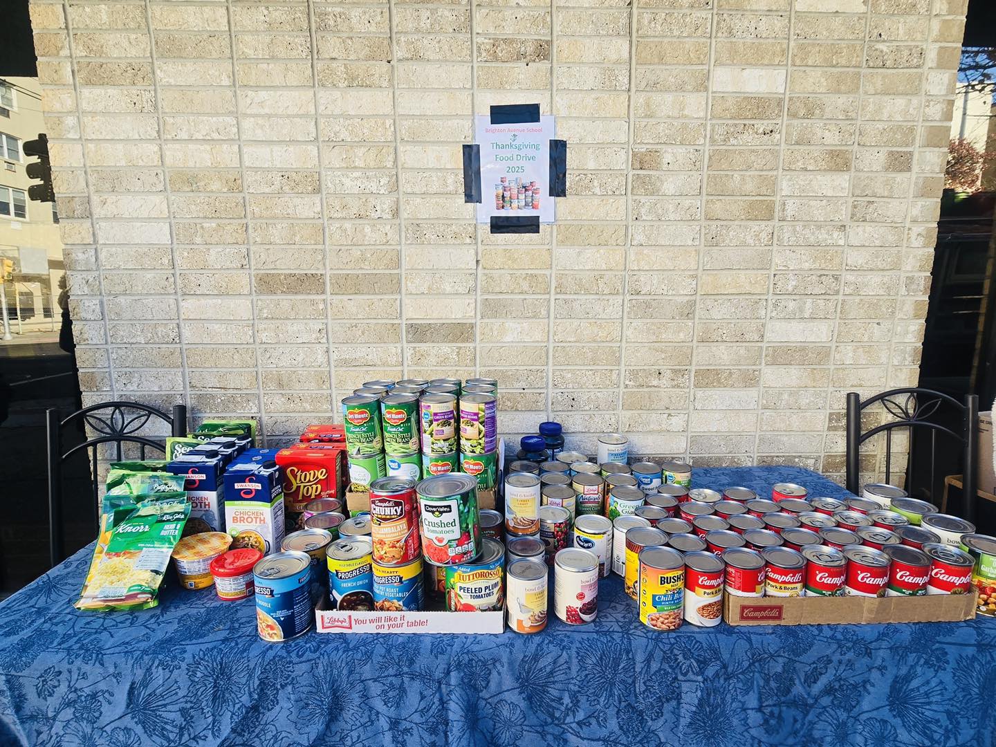 Brighton Avenue School’s Generosity Shined Through a Community Food Drive
