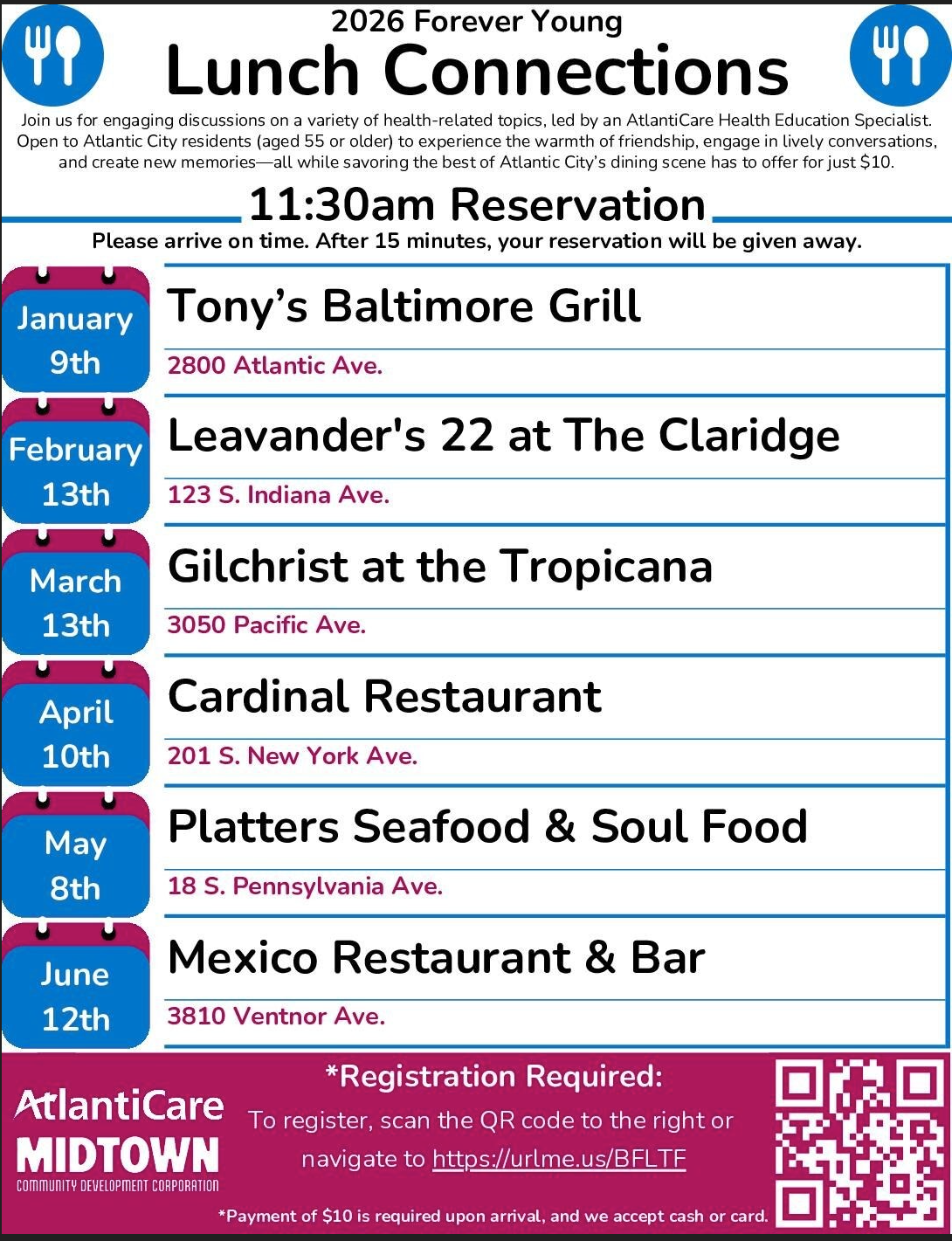 2026 Forever Young Lunch Connections 