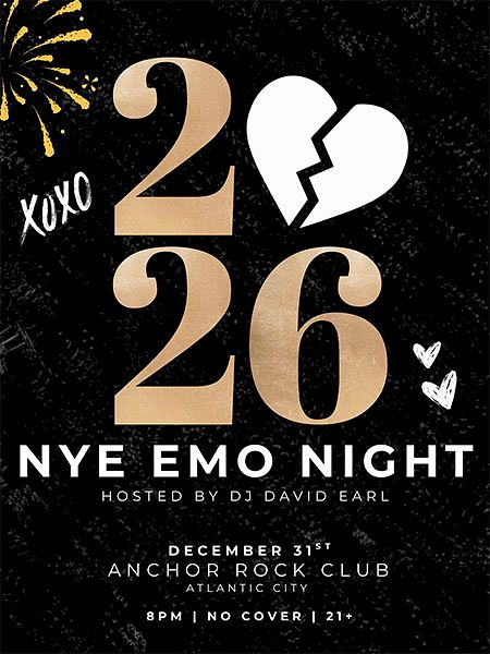 New Year's Eve Emo Night hosted by DJ David Earl