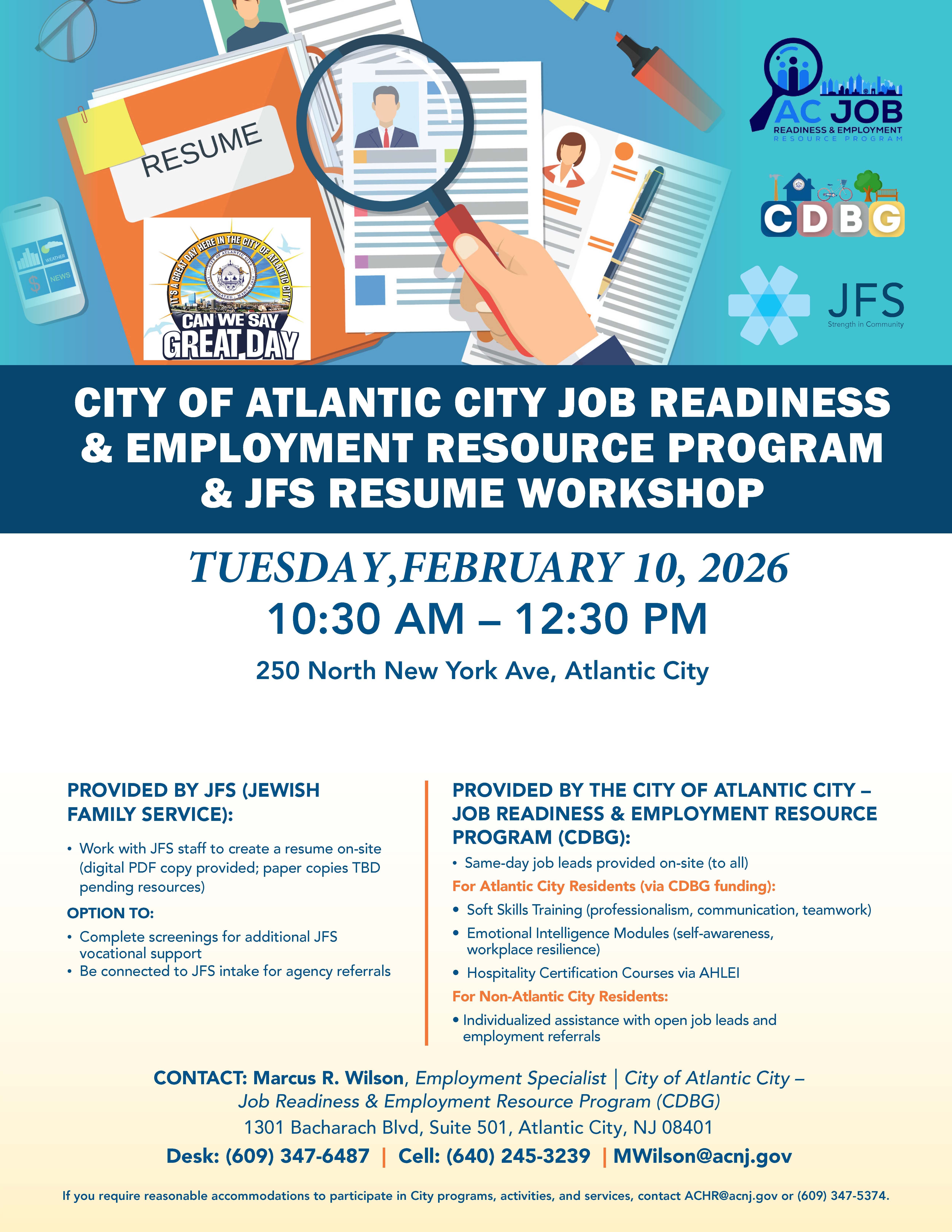 Resume Building Workshop