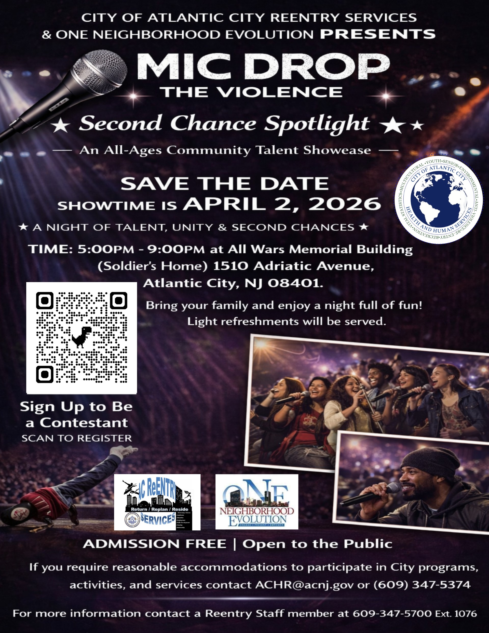 MIc Drop The Violence Second Chance Talent Showcase