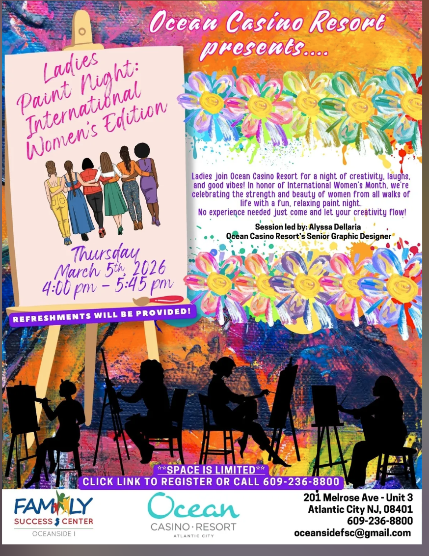 Ladies Paint Night with Ocean Casino