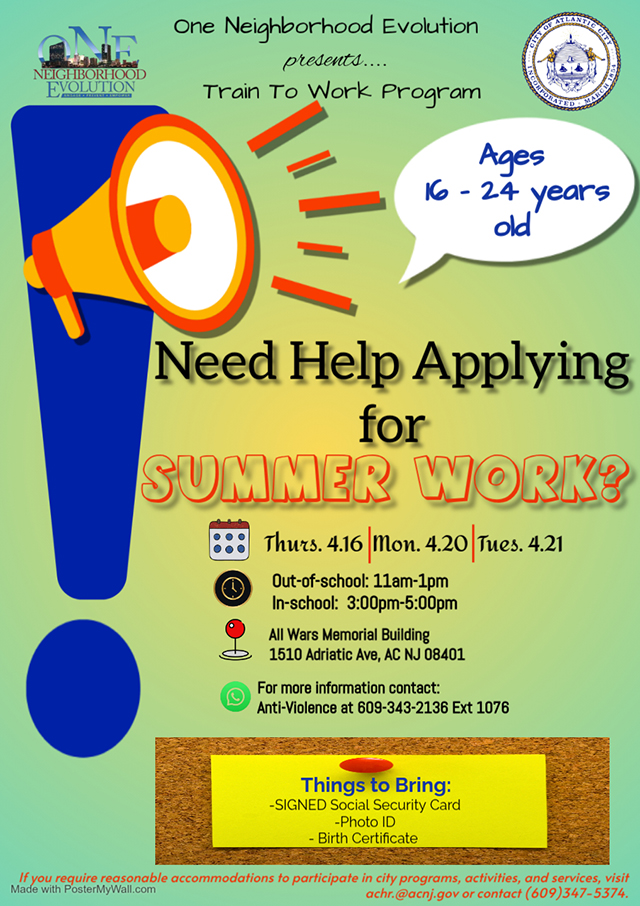 SUMMER WORK PROGRAM 
