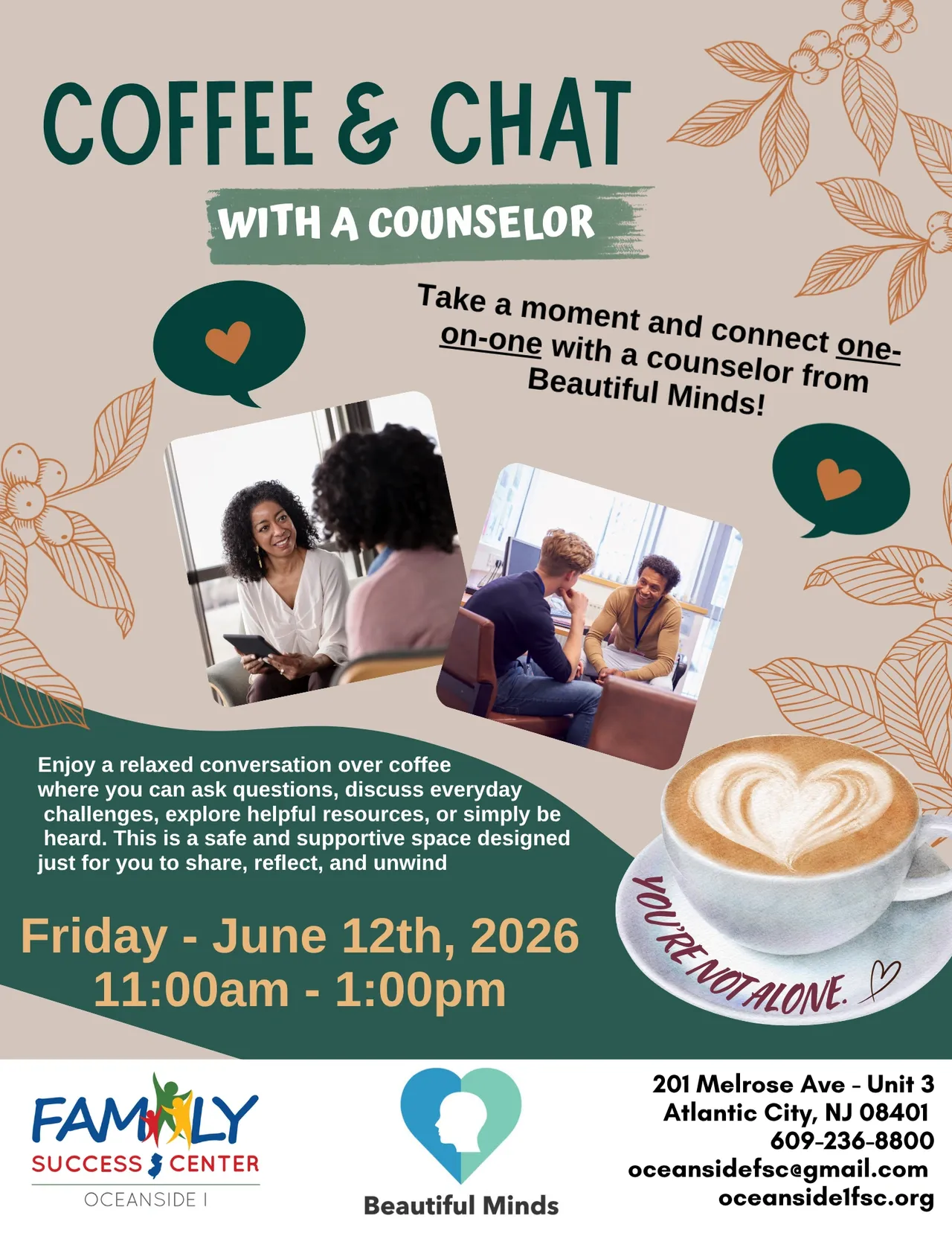Coffee & Chat with a Counselor