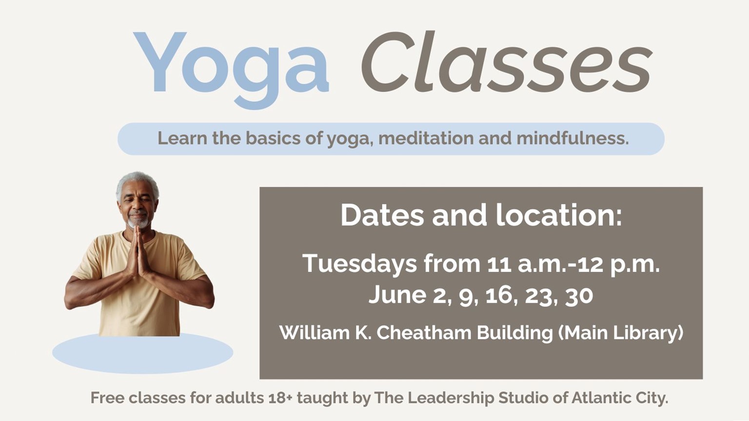  Free Yoga Classes 