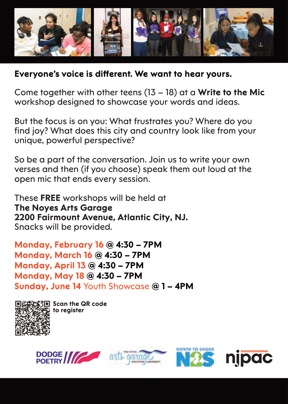 Write to the Mic Youth Poetry Showcase