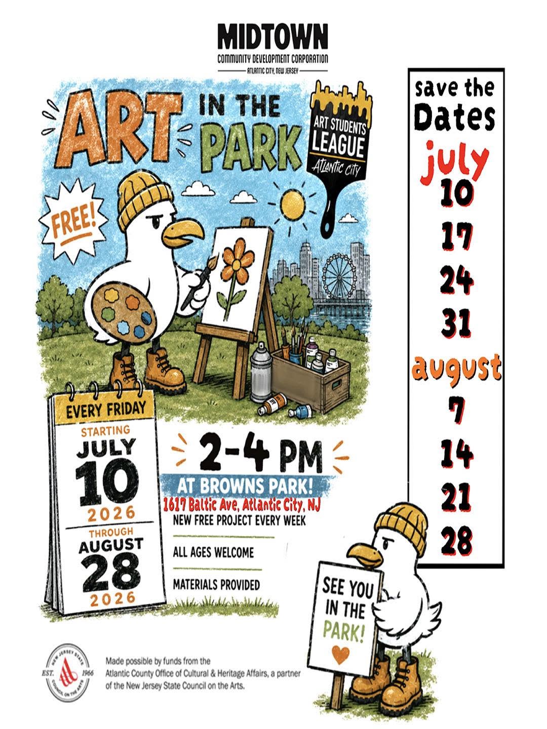 Art in the Park (August 7)