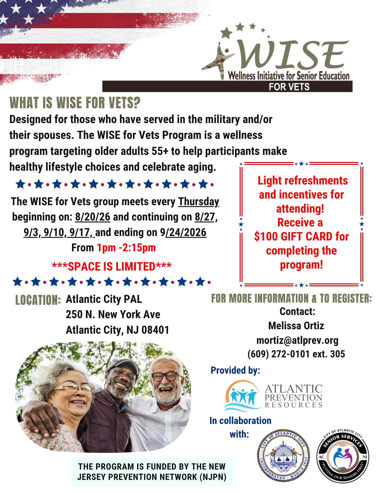 WISE for Vets Program Session 1