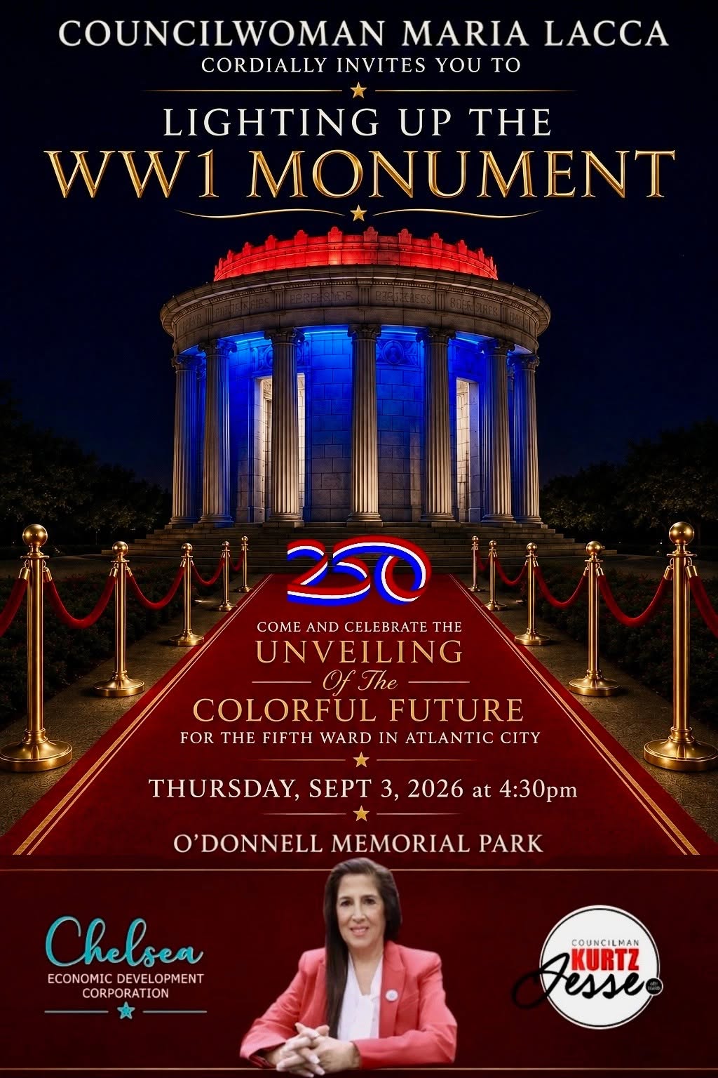 Light Up the WWI Monument
